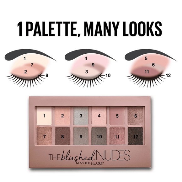 Maybelline New York The Blushed Nudes Eye Shadow Palette - Picture 5 of 6